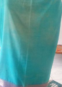 Blue Saree With Purple