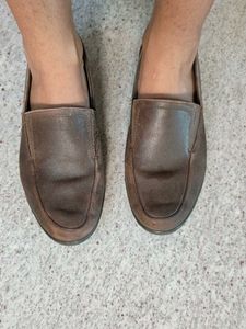 (40)Woods Tan formal slip-on shoes for Women