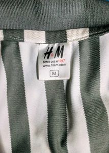 Striped Polo Neck Tshirt