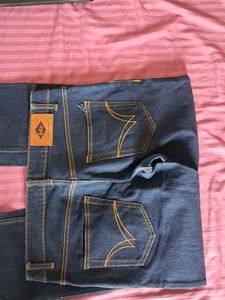 Dark Navy Blue Denim In Excellent Condition