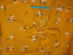 Floral Mustard Colour Shirt