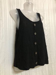 Bachata Black Sleeveless Top