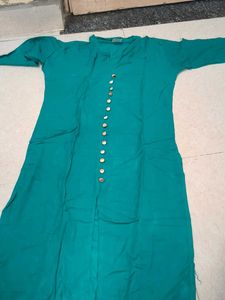 Green Button-Down Kurti