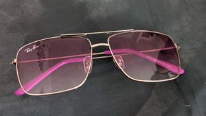 Gold Frame Purple-Pink Gradient Sunglasses