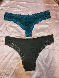 Lace Trim Thong Panties💥