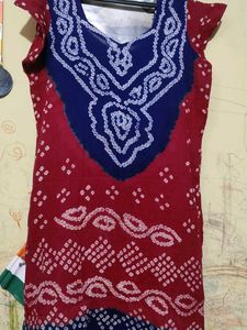 Red &amp; Blue Print suit set