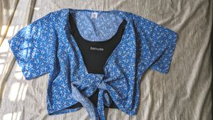 ****BLUE DITSY TOP****