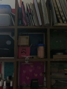 Wooden Cube Shelf