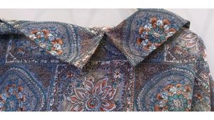 A multicolored top.