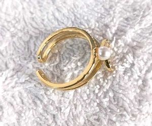 Anti tarnish Pearl Heart Ring