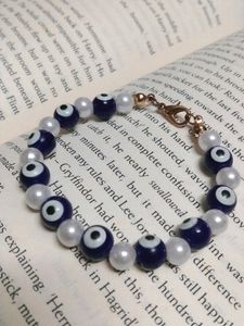 Aesthetic Evil Eye With Pearl Bracelet