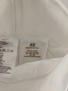 H&amp;M White And Brown Pant ( Girls)