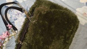 Grey Fur bag