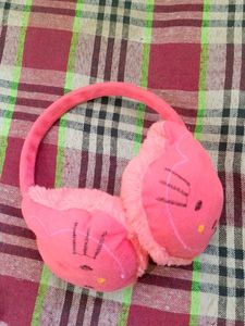 Pink Plush Earmuffs