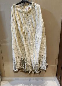 Biba Off White Golden Print Pallazo