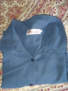 Blue Long Sleeve Shirt for girls
