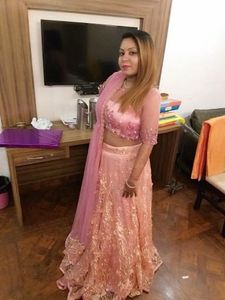 Elegant Pink Embroidered Lehenga Choli
