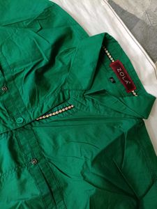 womens shirt Green Tunic Top