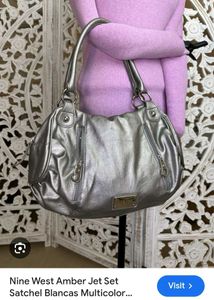 Silver Hobo Bag