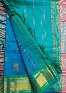 Elegant Teal Saree