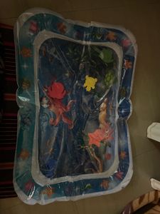Baby Tummy Time Water And Air Mat With Toys Inside