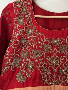 Ethnic Gown With Hand Embroidery