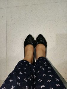 Black Knot Detail Ballerinas