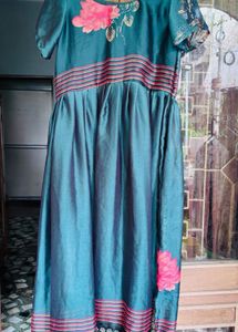 Floral Teal Kurta