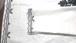 Elegant White Embroidered Short Kurta Chikankari K