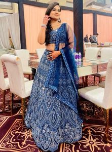 Elegant Blue Lehenga Choli