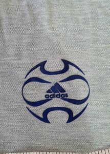 Adidas Grey Collar T Shirt