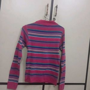 Striped Turtleneck Top