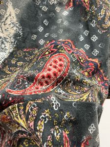 Black royal Print Turtleneck Top