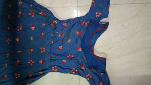 Beautiful Blue Gown With Dupatta