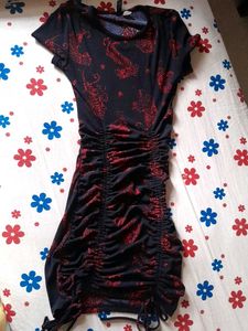 Red And Black Bodycon Dress Mini