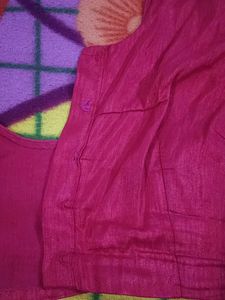 Red Readymade Saree Blouse