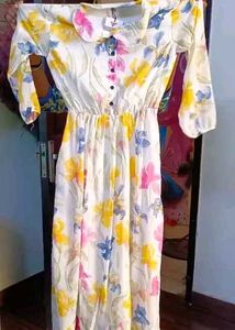 Floral Chiffon Maxi Dress