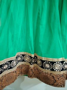 Three Piece Green Wedding Anarkali
