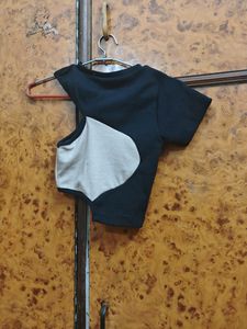 Black Cut Out Crop Top Shein Inspired