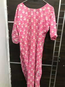 Pink Cotton Kurta