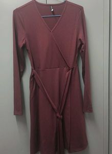 Burgundy Wrap Dress
