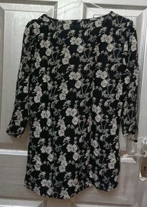 Floral Kurti Style Aesthetic Top