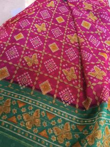 Pink Butterfly Saree