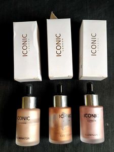 ICONIC LONDON Pack- 3  Liquid Highlighter
