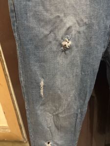 Distressed Denim Jeggings