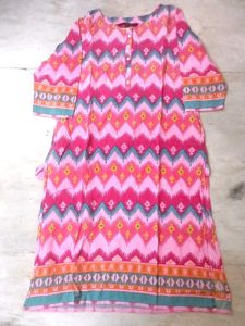 Pink Printed Kurta
