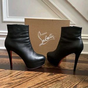 Black 5 Inch Heel Boots