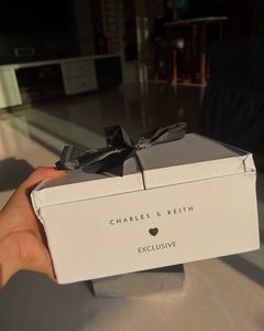 Charles &amp; Keith Quilted Boxy Top Handle Bag - Crea
