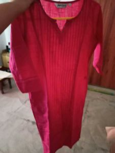 Rose pink Cotton Kurta