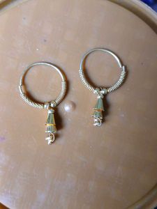 Golden earrings